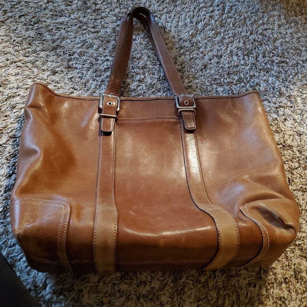 Coach leather tote